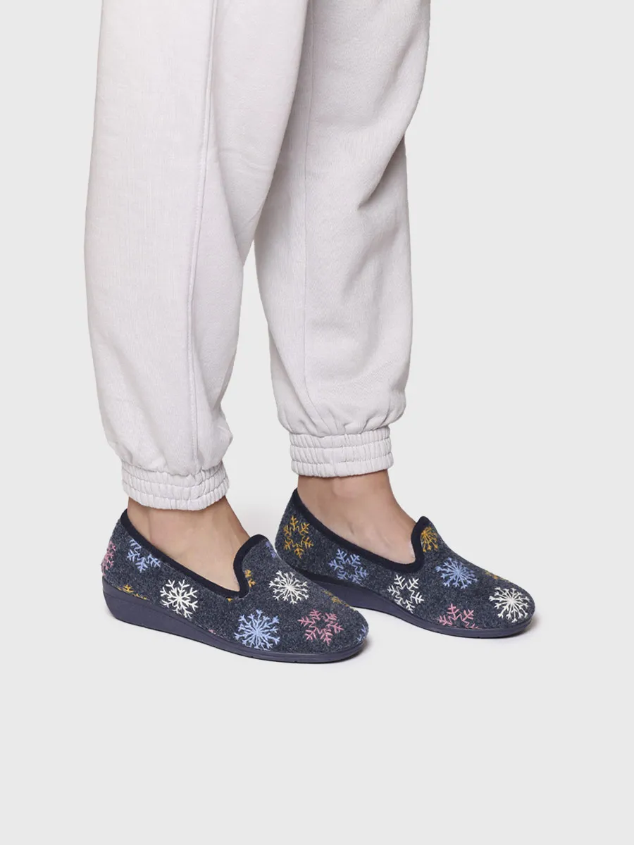 Zapatillas de casa de mujer con detalles bordados | CARME-CP - Image 4
