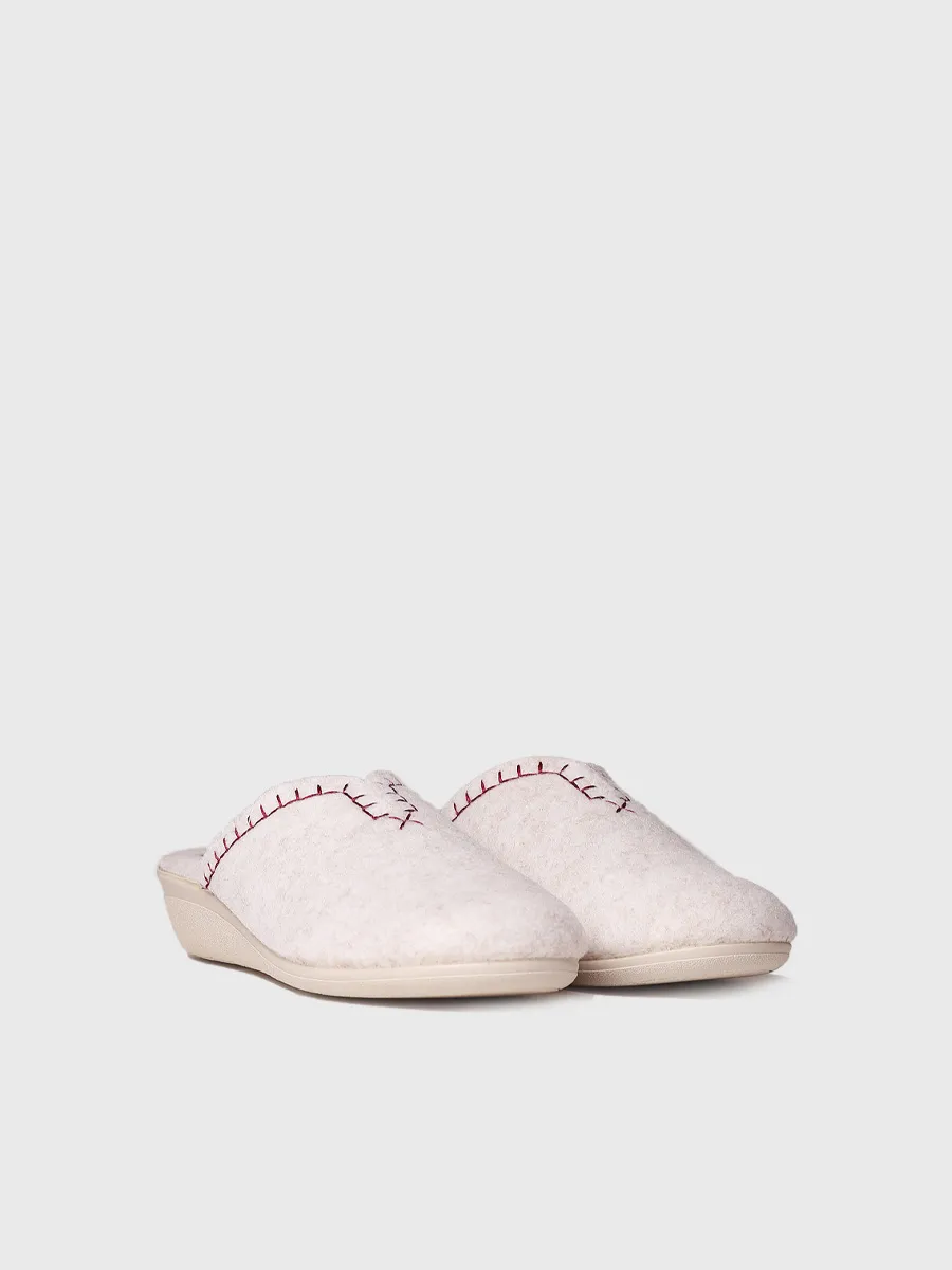 Zapatilla tipo zueco para mujer en fieltro reciclado | CUNIT-FR - Image 2