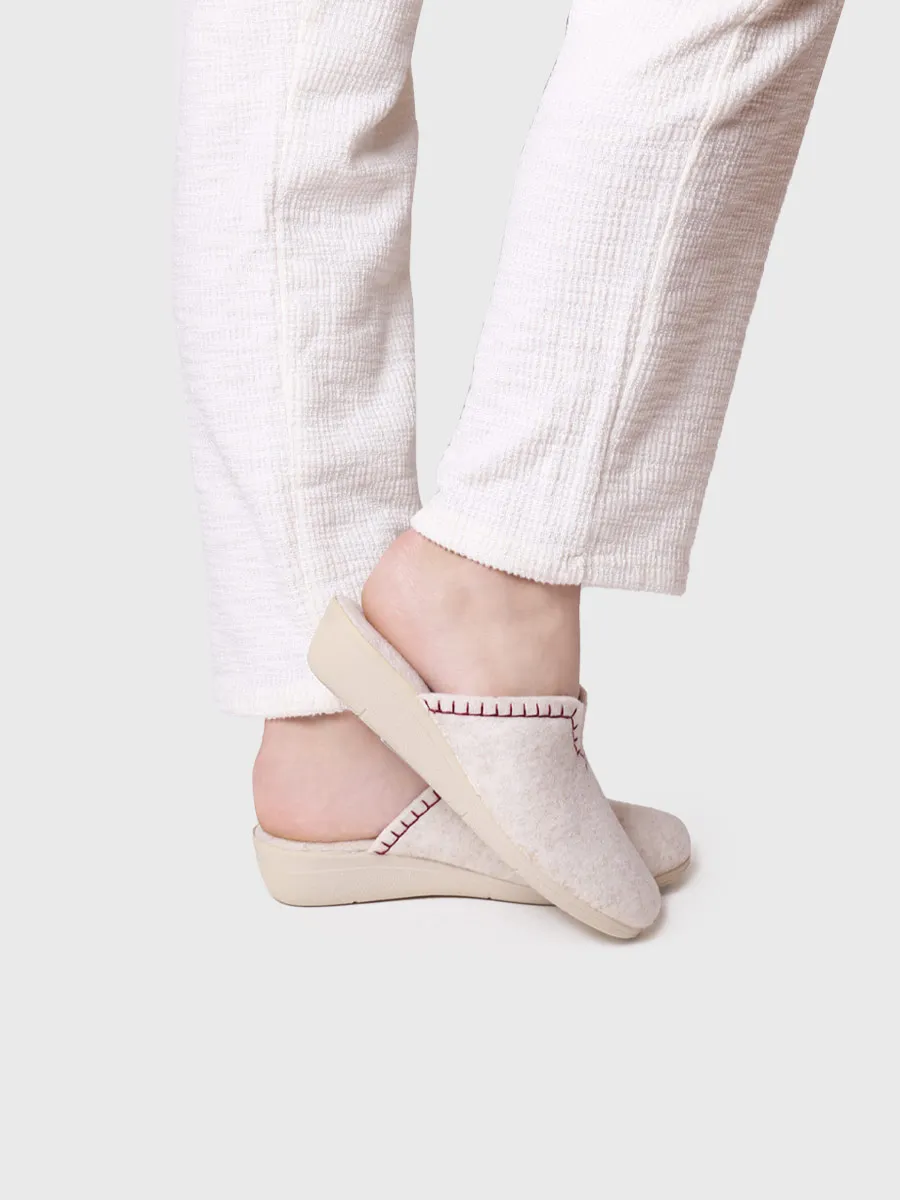 Zapatilla tipo zueco para mujer en fieltro reciclado | CUNIT-FR - Image 4
