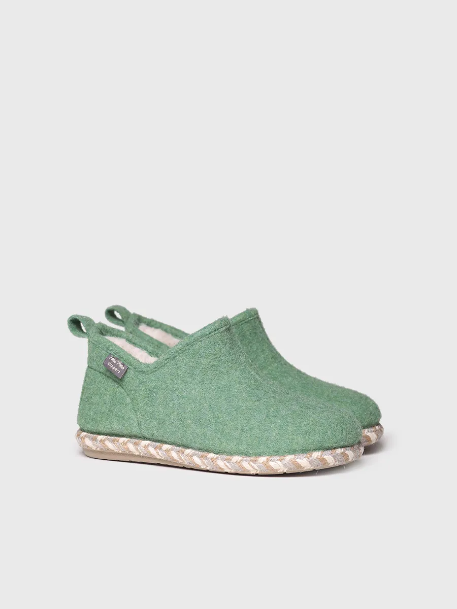 Slipper abotinada para mujer en fieltro | DUNA-FP - Image 2