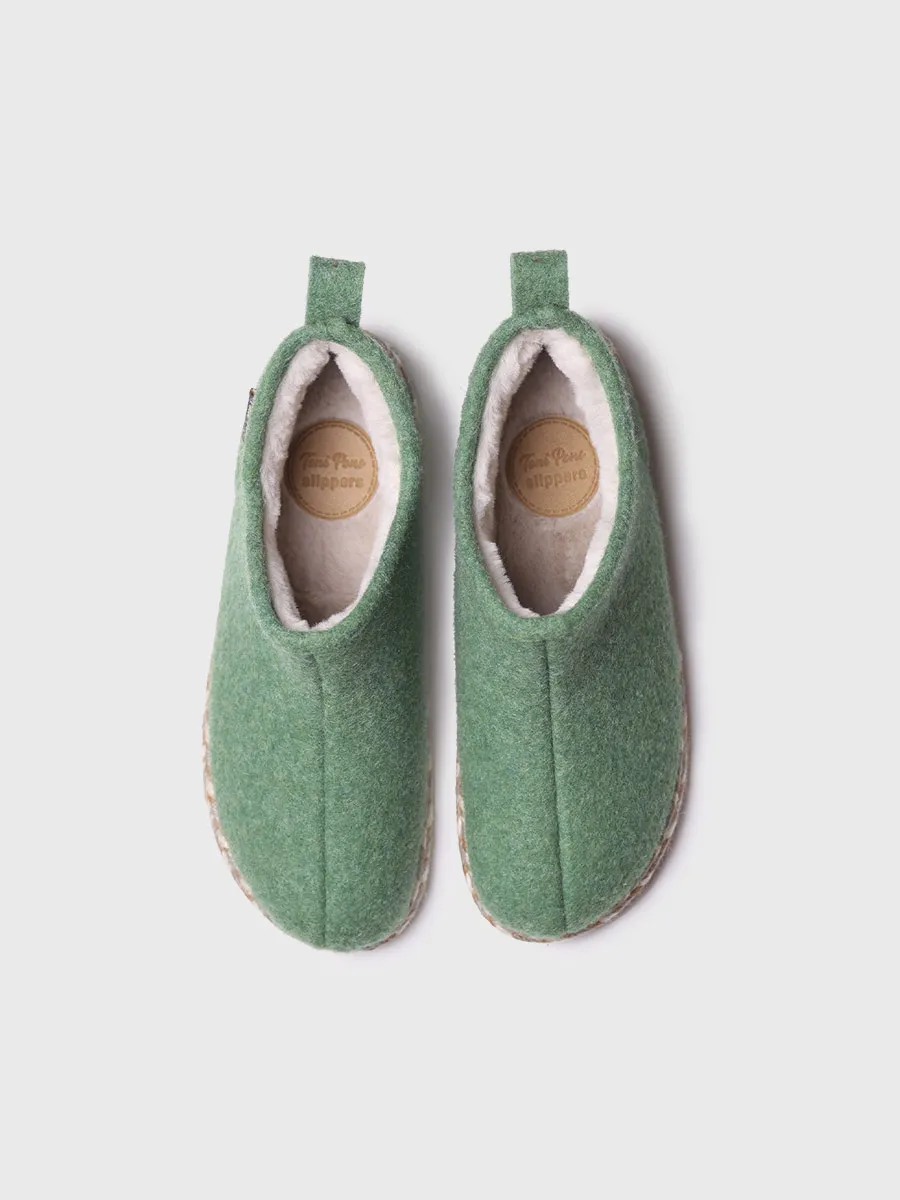 Slipper abotinada para mujer en fieltro | DUNA-FP - Image 3