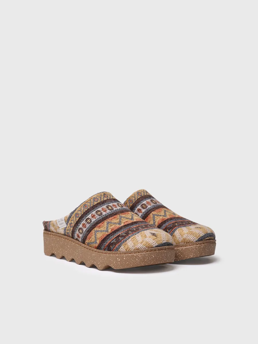 Zapatilla de casa de mujer con motivos étnicos | JOYCE-YA - Image 3
