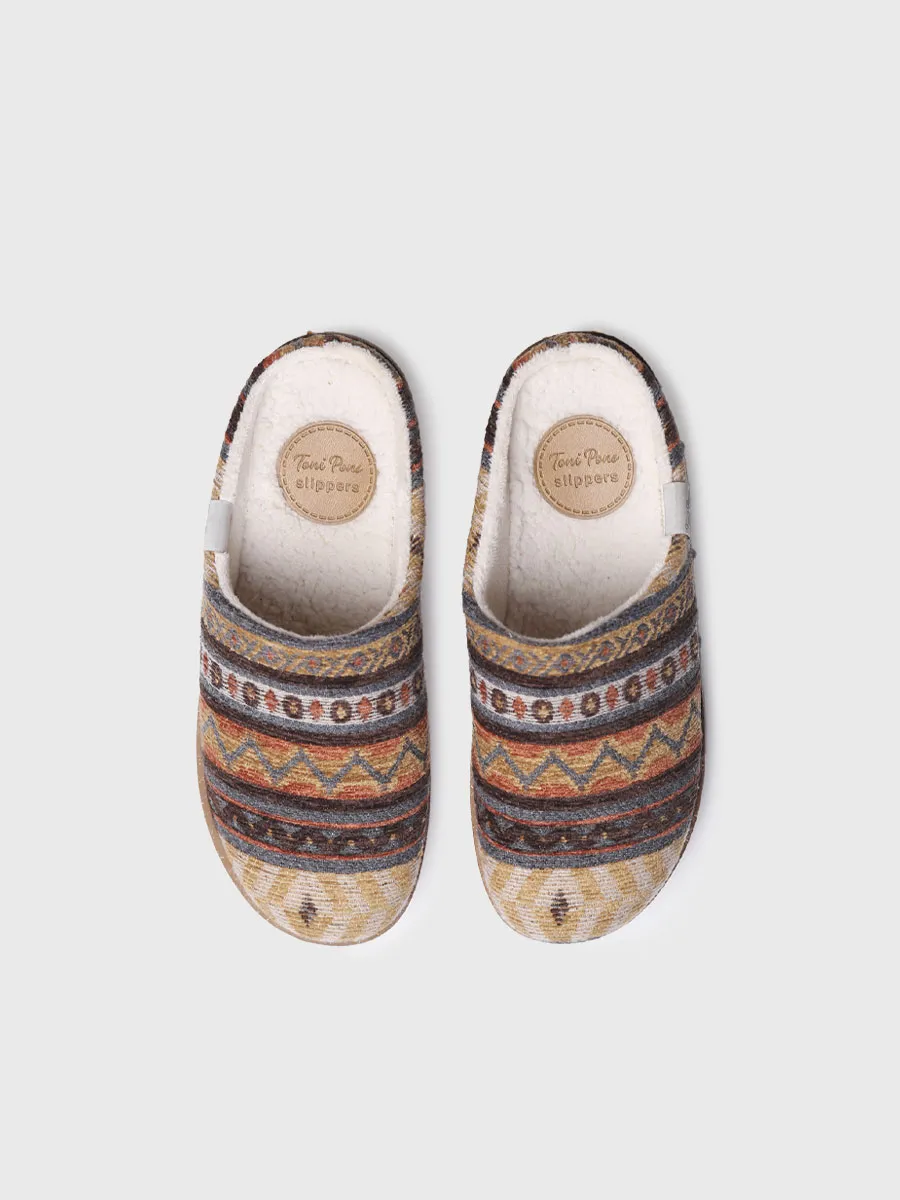 Zapatilla de casa de mujer con motivos étnicos | JOYCE-YA - Image 4