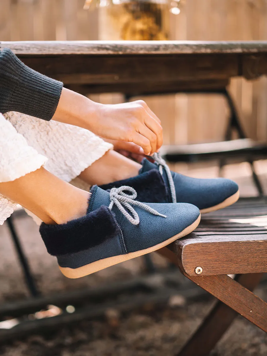 Slipper abotinada de mujer con cordones en | MALMO-BD