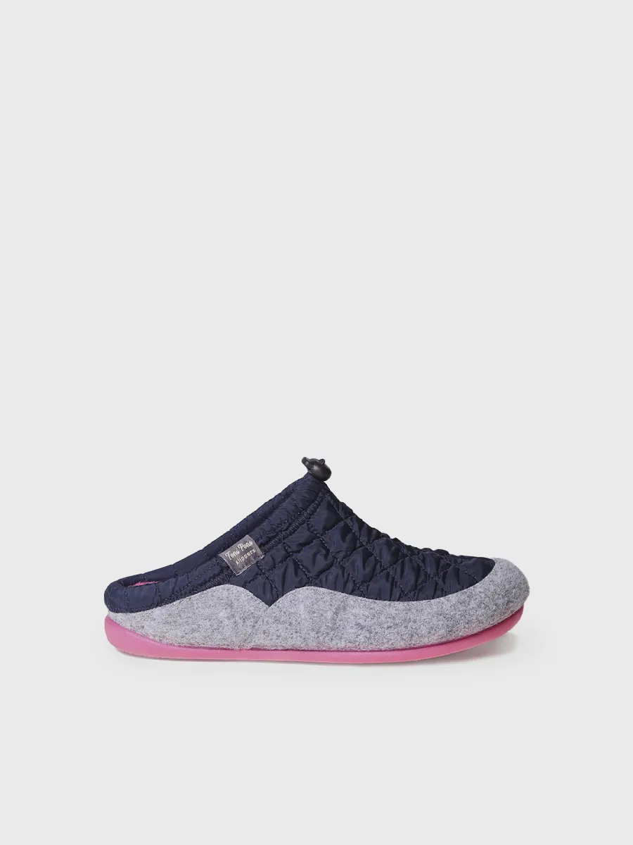 Slippers para mujer en tejido acolchado y fieltro | MEL-UM