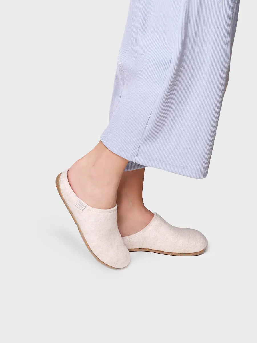 Zapatilla tipo zueco para mujer en fieltro reciclado | MONA-FR - Image 5