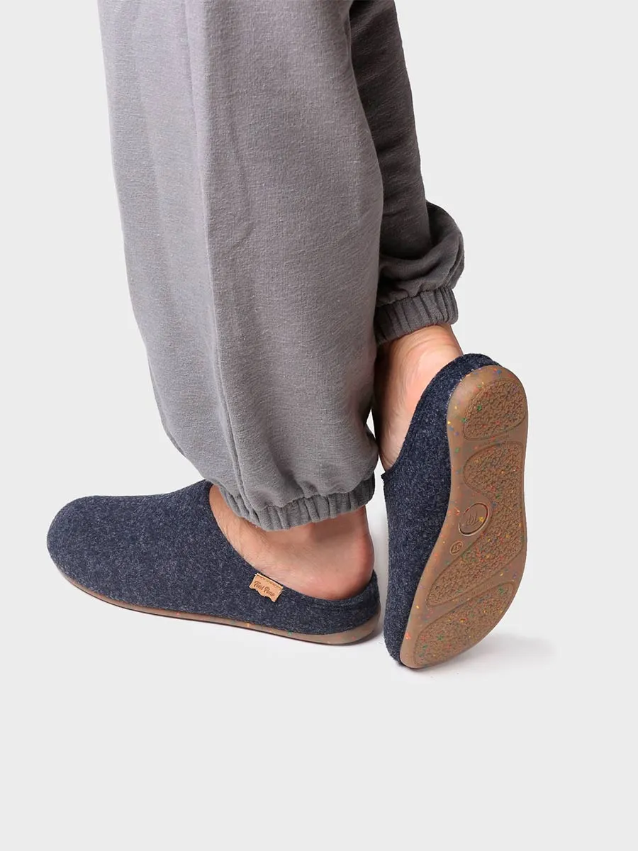 Zapatilla tipo zueco para mujer en fieltro reciclado | MONA-FR - Image 4