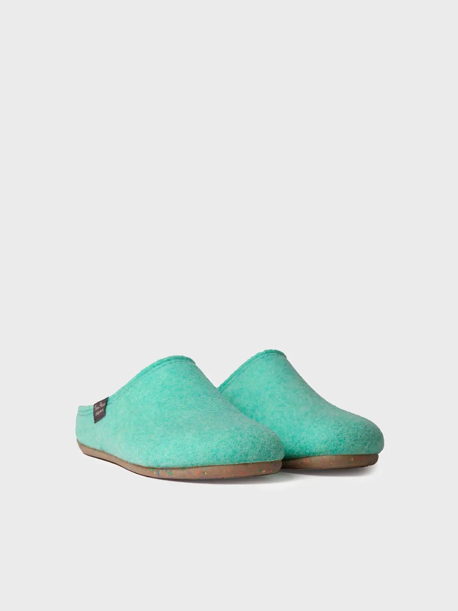 Zapatilla tipo zueco para mujer en fieltro reciclado | MONA-FR - Image 2