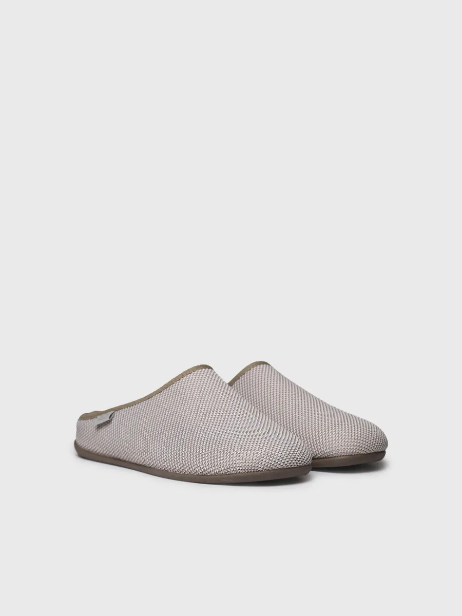 Zapatilla de casa tipo zueco de hombre en rejilla | NASH-JO - Image 2