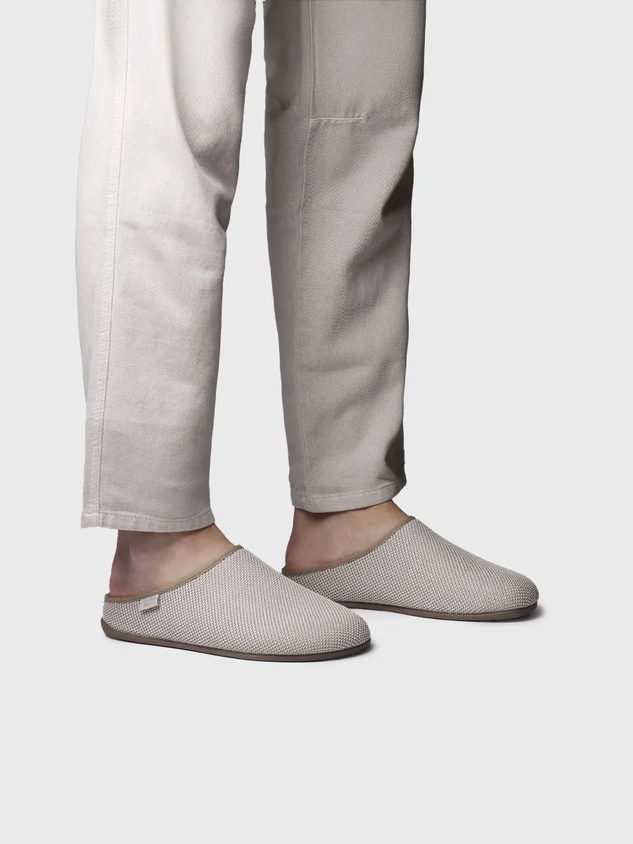 Zapatilla de casa tipo zueco de hombre en rejilla | NASH-JO - Image 4