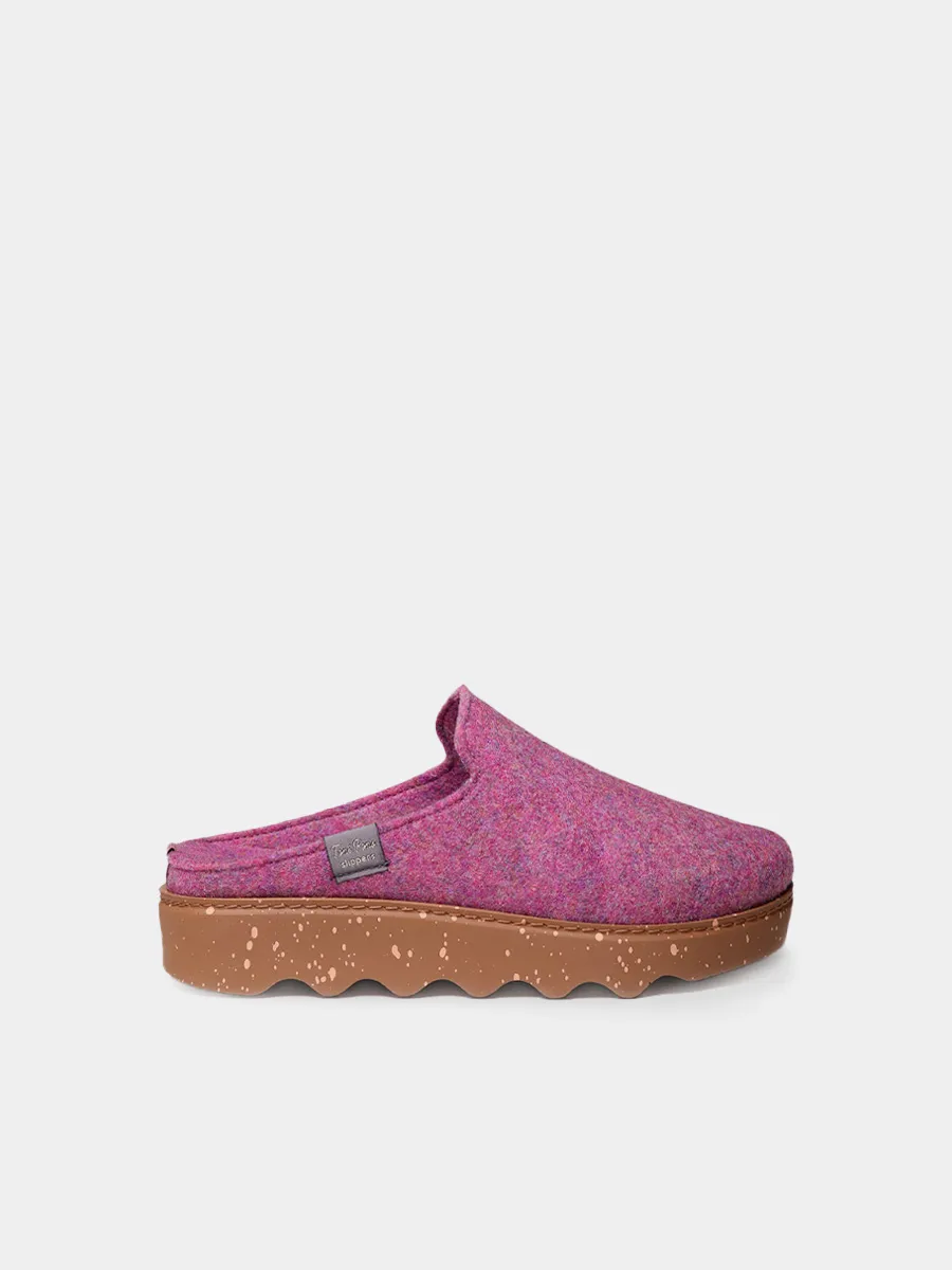 Slippers abotinadas para mujer en tejido | JOKO-FR