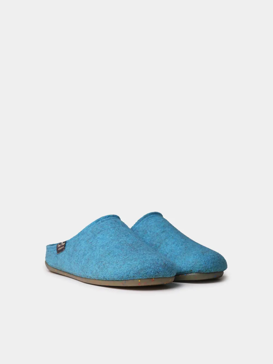 Slippers abiertas para mujer en fieltro reciclado | MONA-FR - Image 2