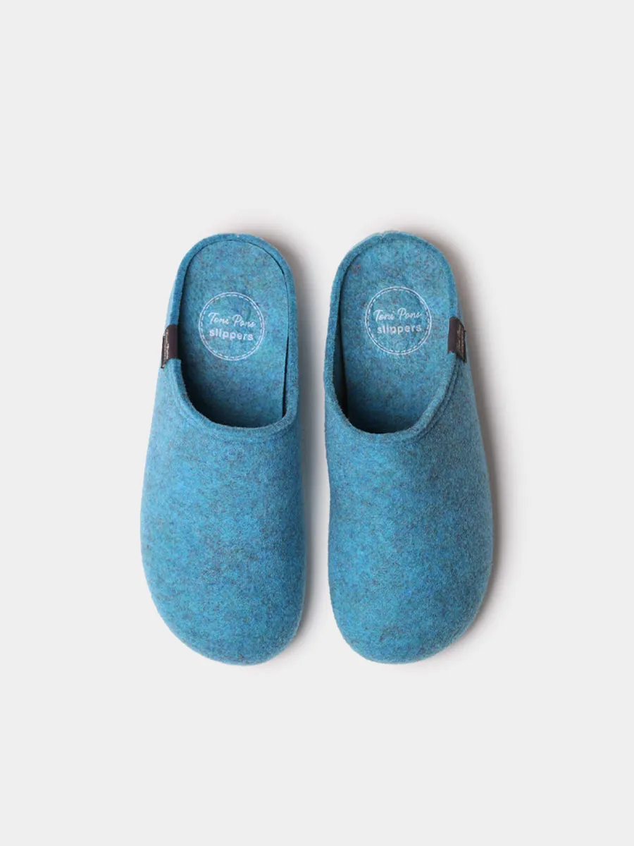 Slippers abiertas para mujer en fieltro reciclado | MONA-FR - Image 3