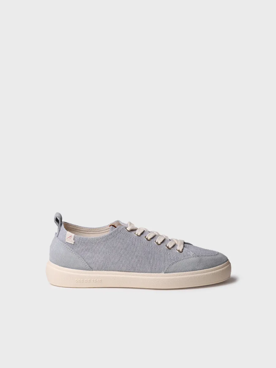 Zapatilla deportiva de mujer en algodón con cordones | IBAR - Image 2