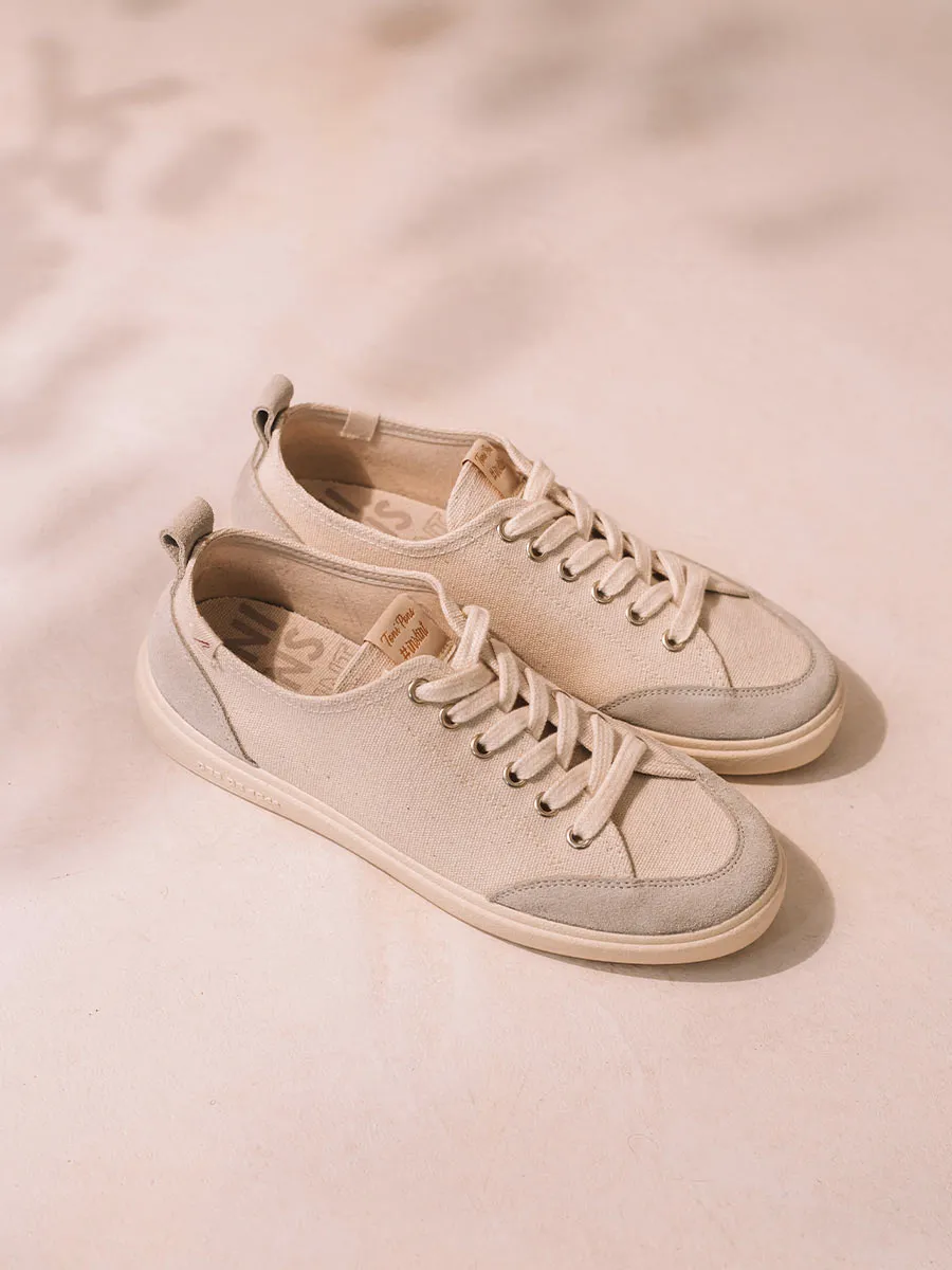 Zapatilla deportiva de mujer en algodón con cordones | IBAR