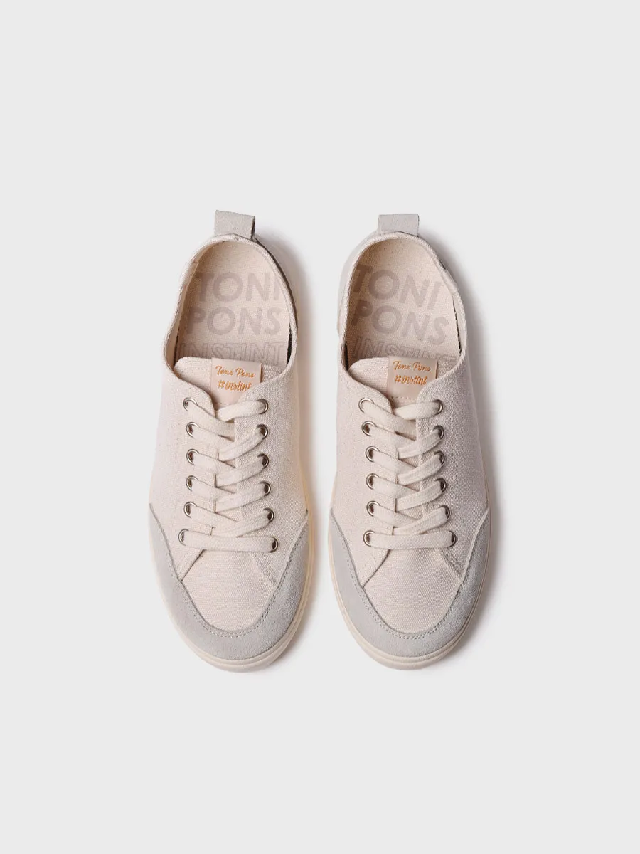 Zapatilla deportiva de mujer en algodón con cordones | IBAR - Image 4