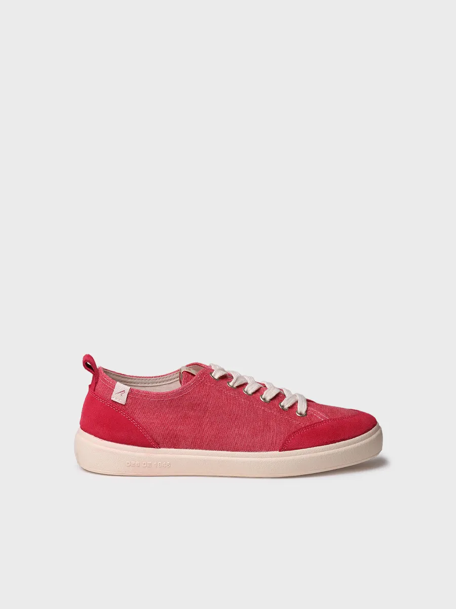 Zapatilla deportiva de mujer en algodón con cordones | IBAR - Image 2