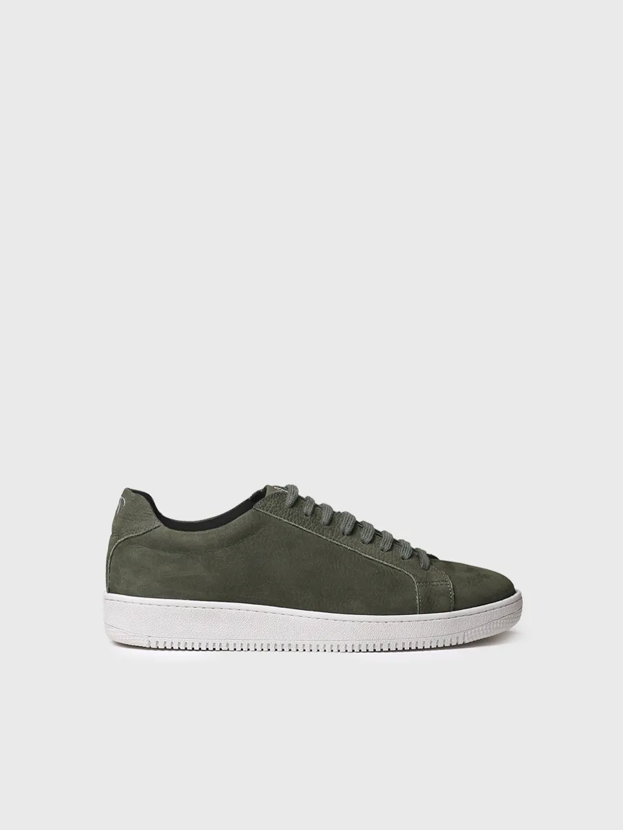 Zapatilla para hombre en piel nobuck con cordones | DALMAU - Image 2