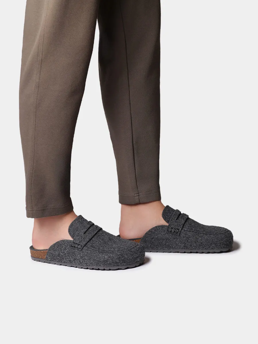 Slippers tipo zueco de fieltro para hombre  | GENIS - Image 4