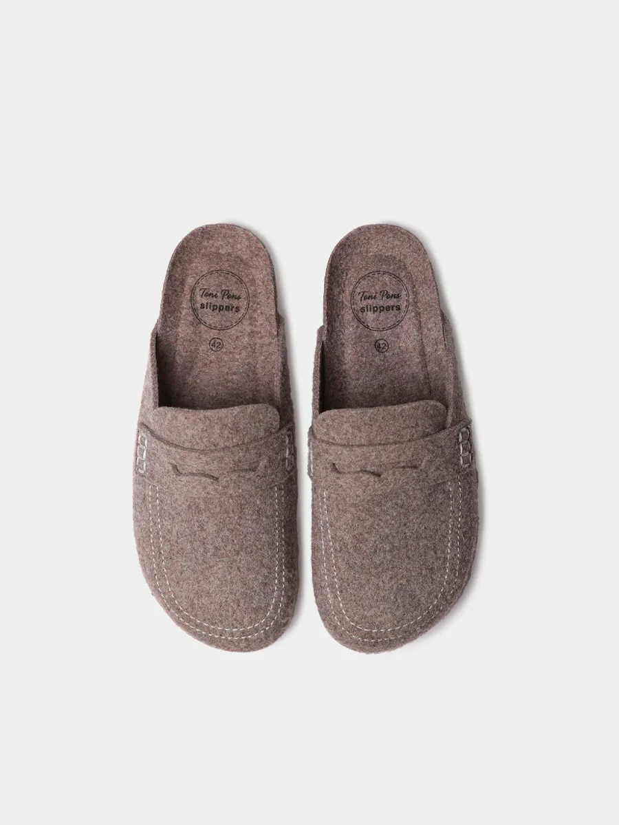 Slippers tipo zueco de fieltro para hombre | GENIS - Image 3