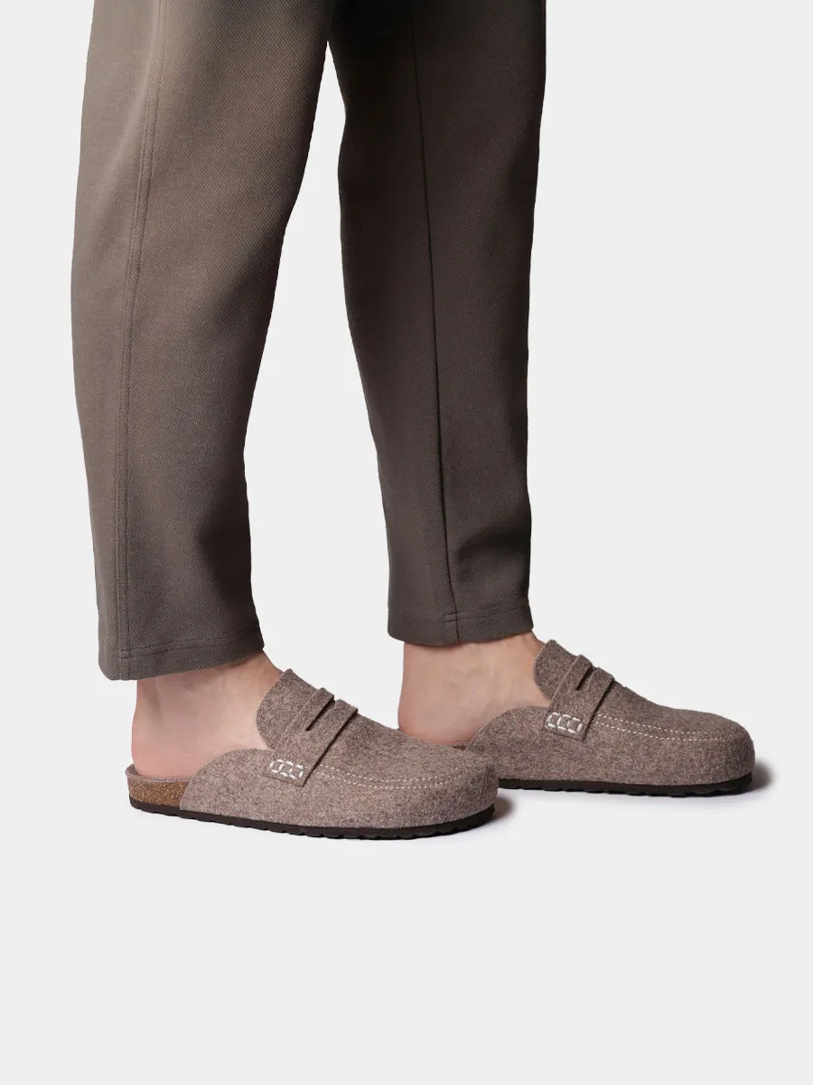 Slippers tipo zueco de fieltro para hombre | GENIS - Image 4