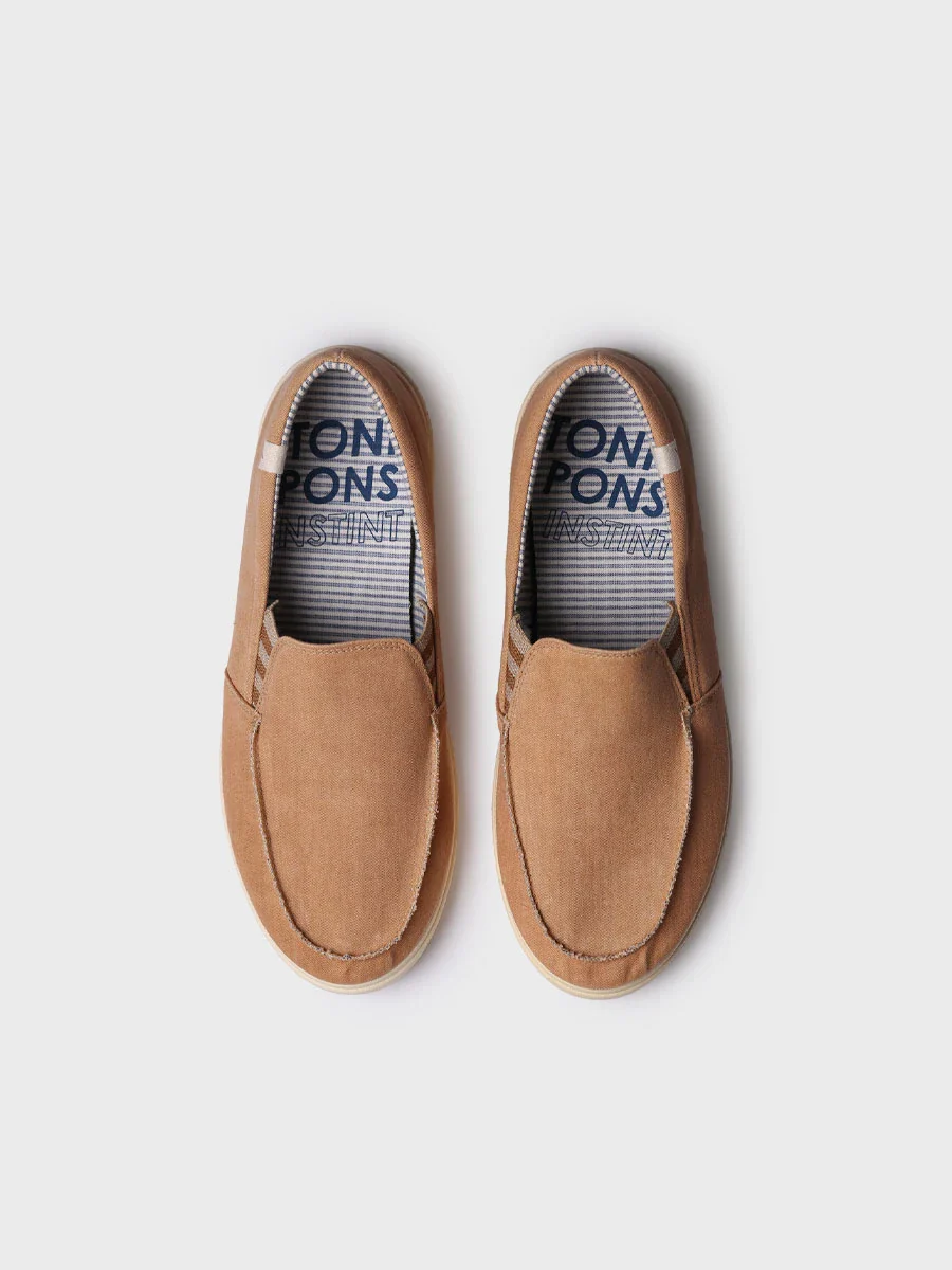 Zapato cerrado de hombre en algodón con elásticos laterales | ILARI - Image 3