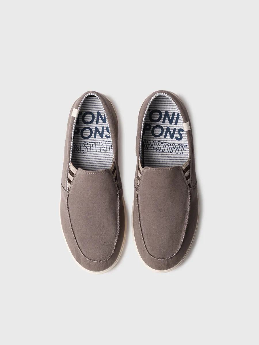 Zapato cerrado de hombre en algodón con elásticos laterales | ILARI - Image 4