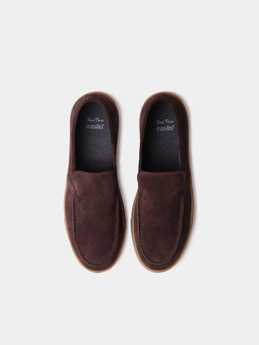 Mocasines para hombre en serraje y suela de goma | JOAN - Image 4