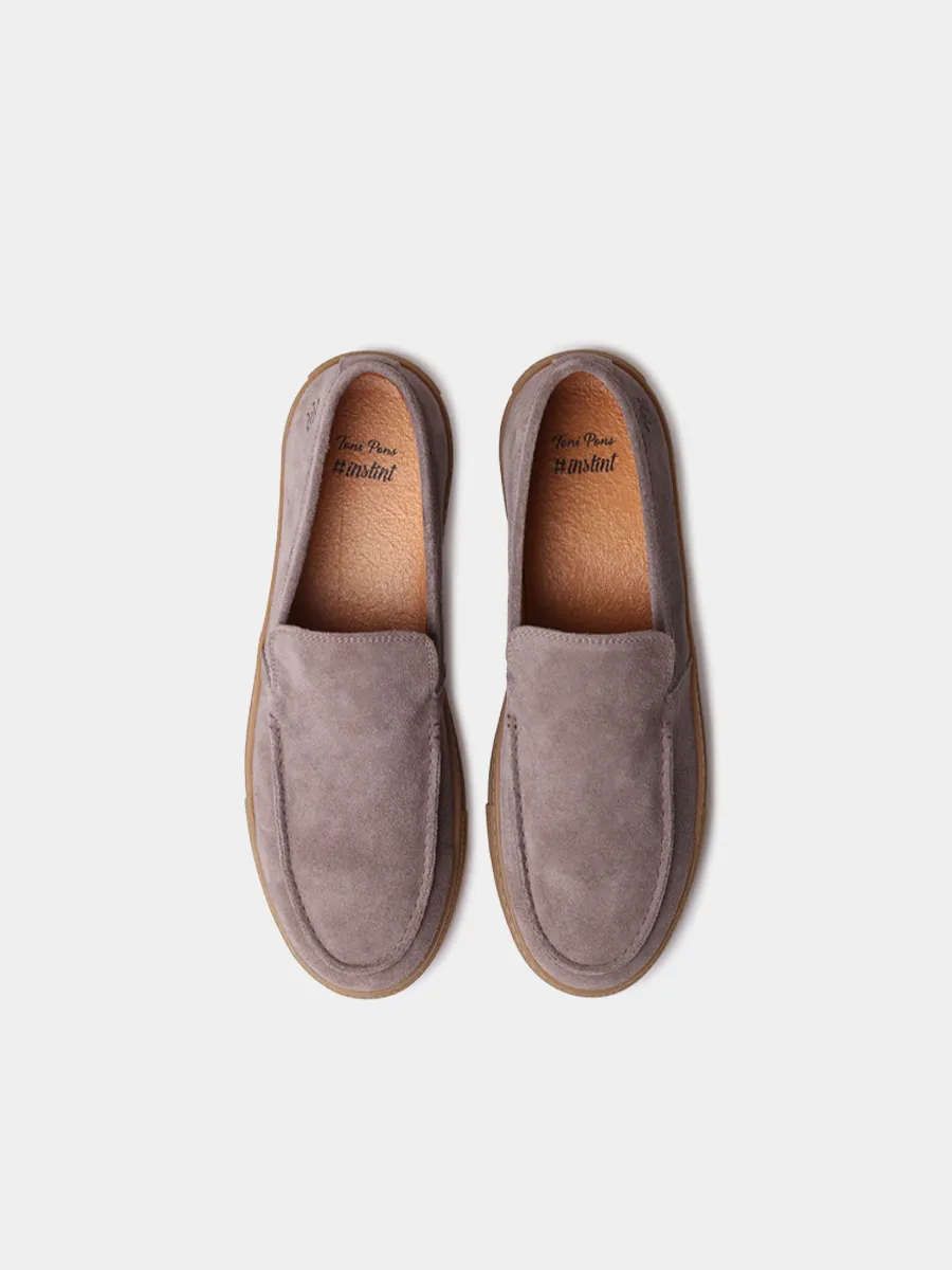 Mocasines para hombre en serraje y suela de goma | JOAN - Image 3