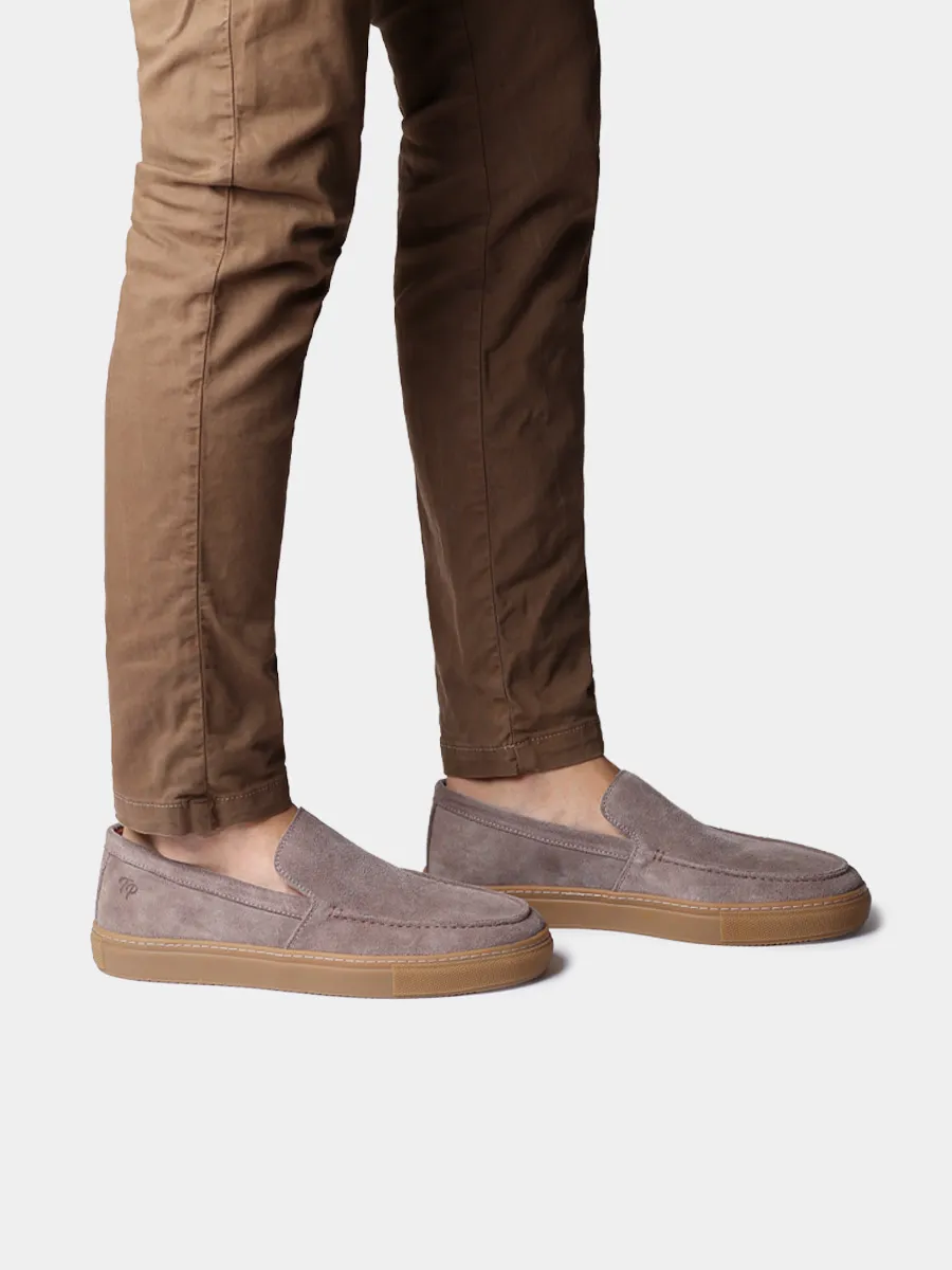 Mocasines para hombre en serraje y suela de goma | JOAN - Image 4