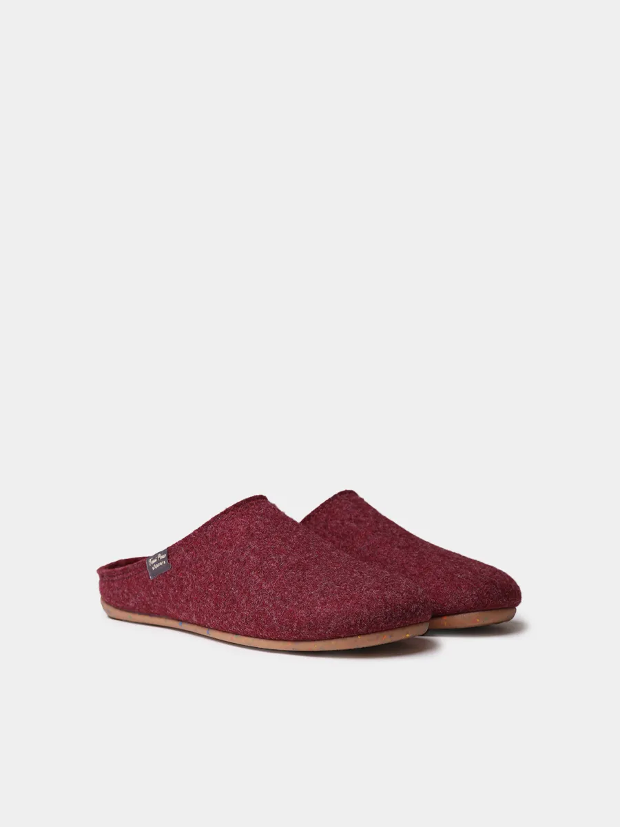 Zapatilla tipo zueco para hombre en fieltro reciclado  | NEO-FR - Image 2