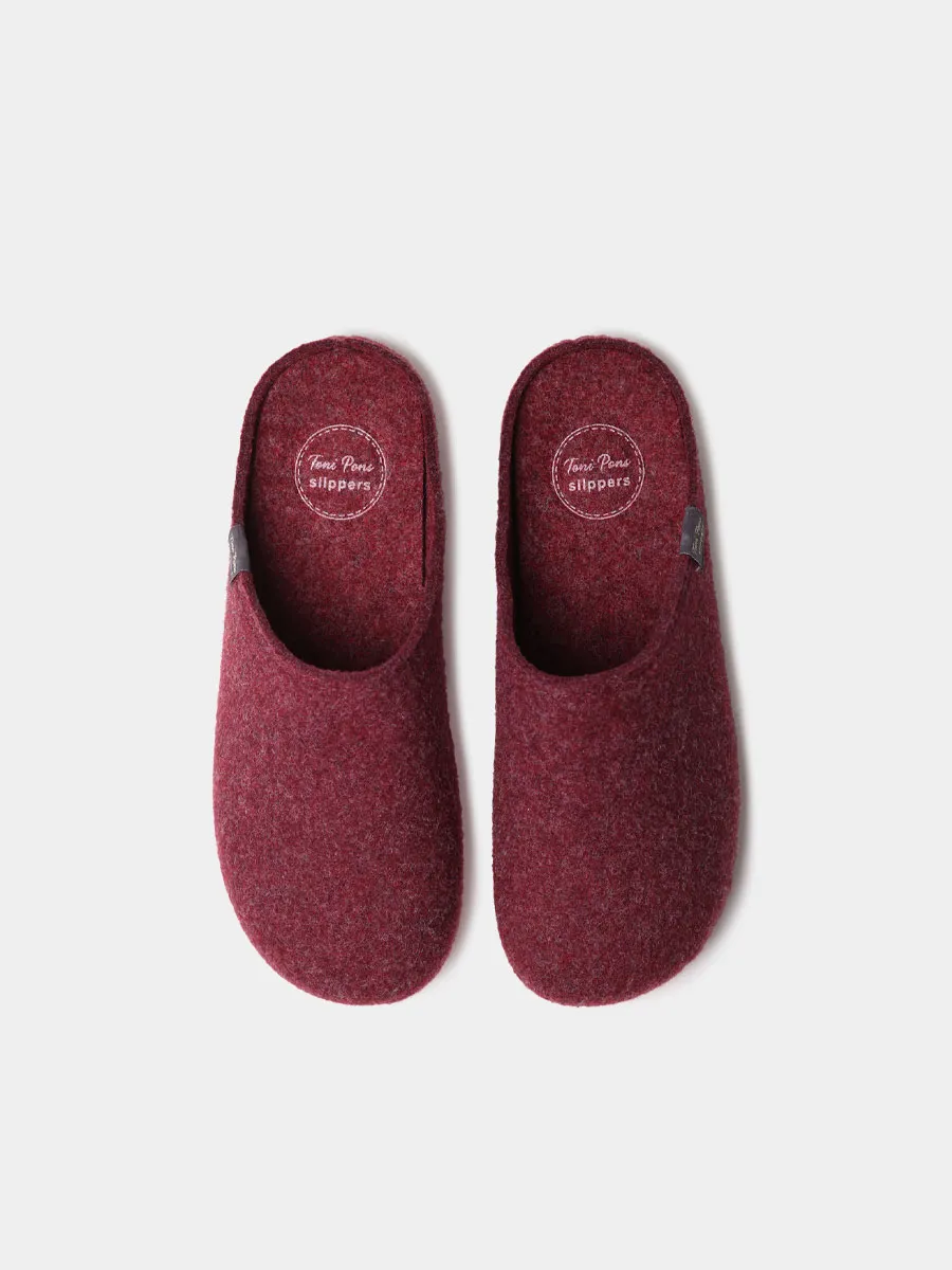 Zapatilla tipo zueco para hombre en fieltro reciclado  | NEO-FR - Image 3