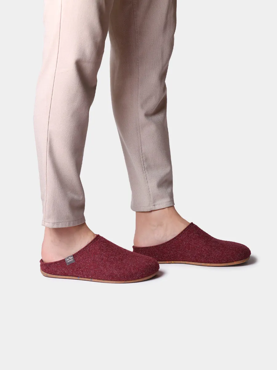 Zapatilla tipo zueco para hombre en fieltro reciclado  | NEO-FR - Image 4