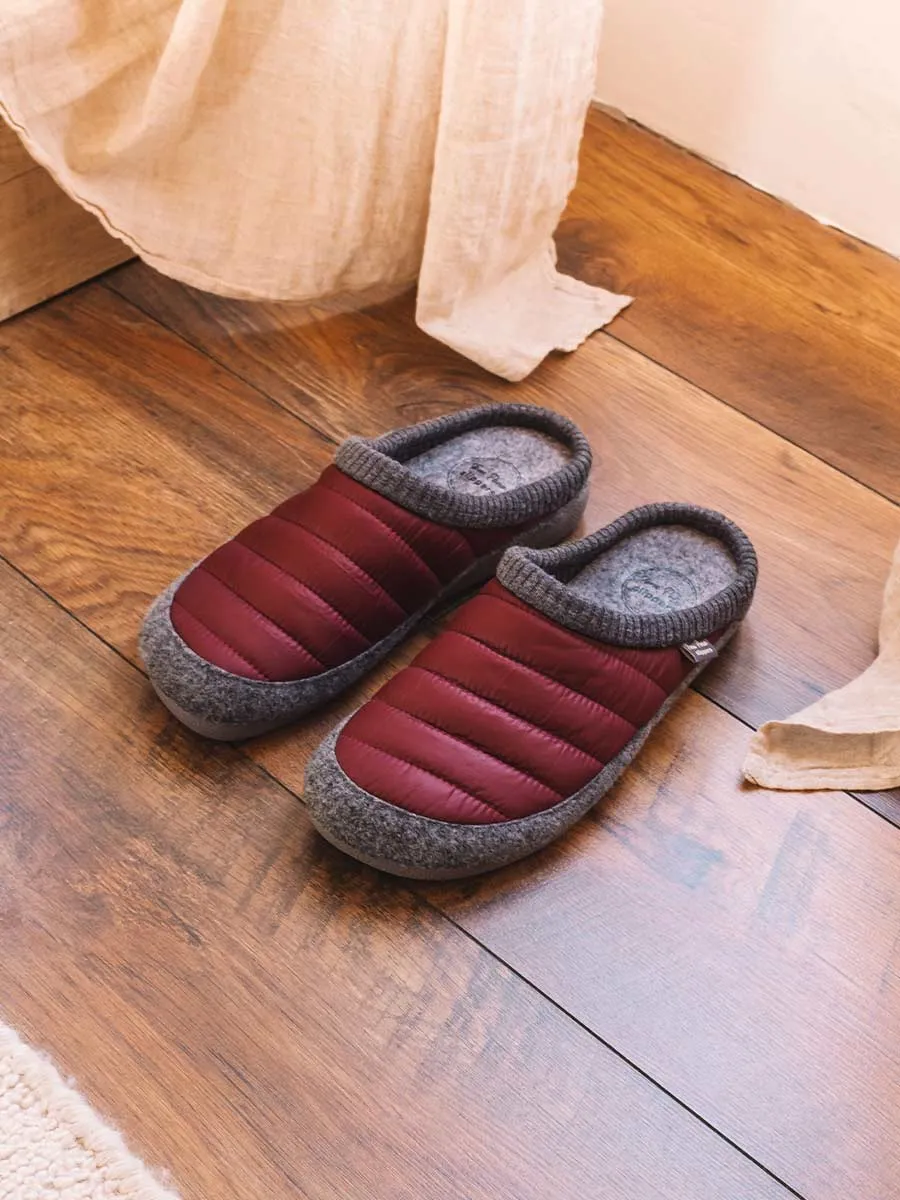 Zapatilla de casa tipo zueco en tejido acolchado y fieltro | NIX-TK - Image 6