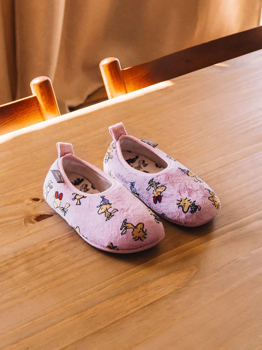 Slippers infantiles de Snoopy en pelo sintético | WOODY