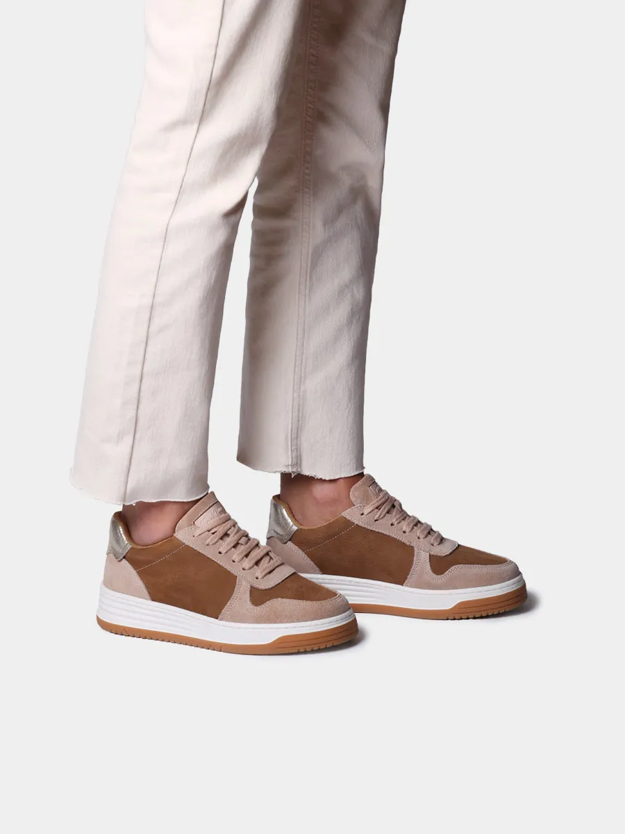 Sneakers en nobuk y serraje para mujer  | AINA - Image 4