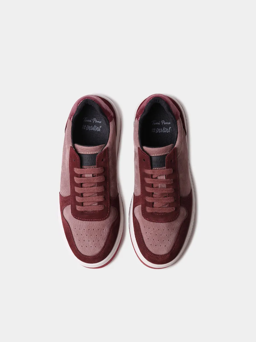 Sneakers en nobuk y serraje para mujer | AINA - Image 3