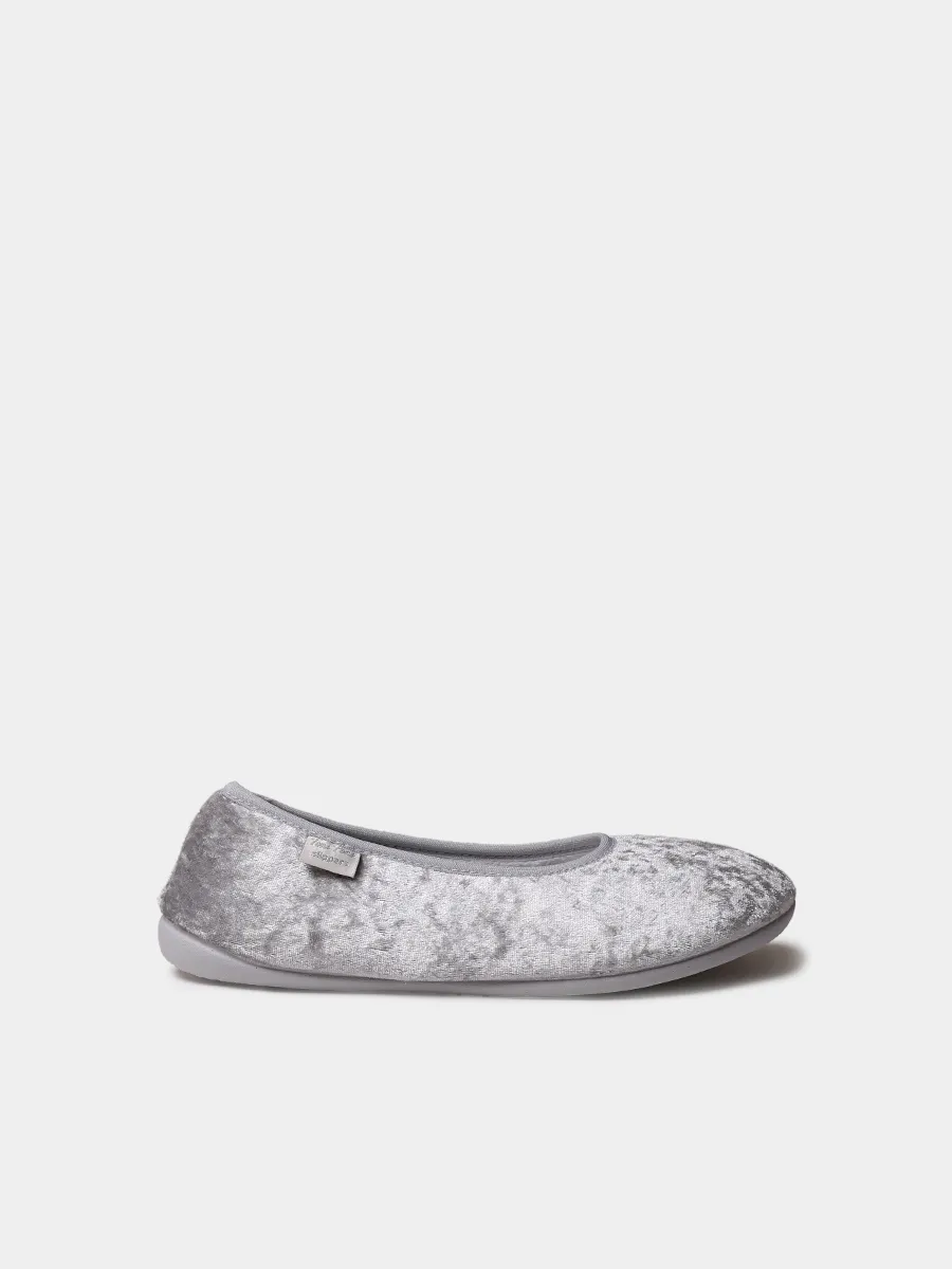 Zapatillas tipo bailarina de terciopelo para mujer  | ALTEA