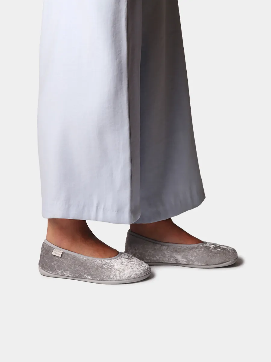 Zapatillas tipo bailarina de terciopelo para mujer  | ALTEA - Image 4