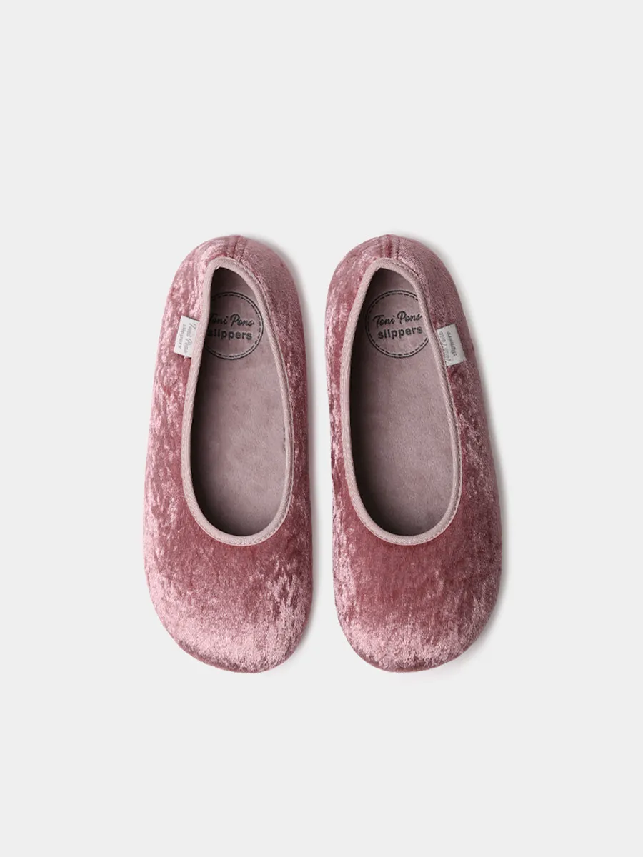 Zapatillas tipo bailarina de terciopelo para mujer  | ALTEA - Image 3