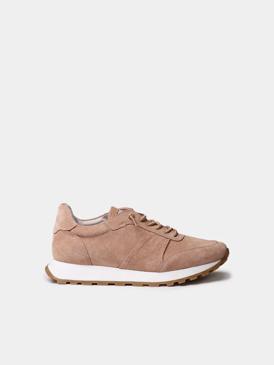 Zapatillas deportivas en serraje con cordones para mujer | ANNA - Image 2