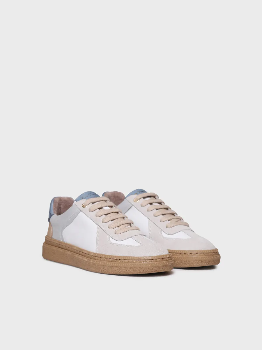 Zapatillas deportivas de mujer en serraje y piel | ATRIA - Image 2