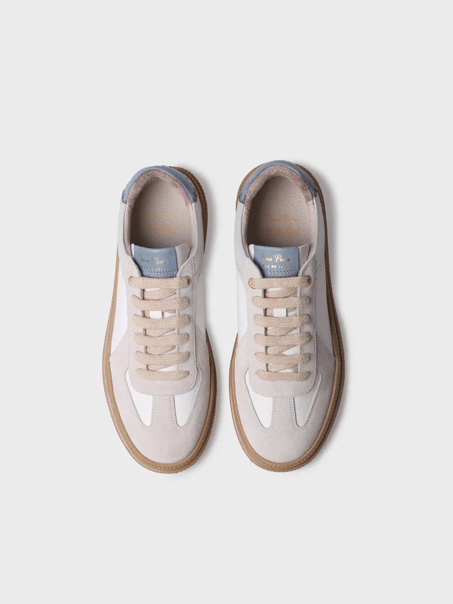 Zapatillas deportivas de mujer en serraje y piel | ATRIA - Image 3