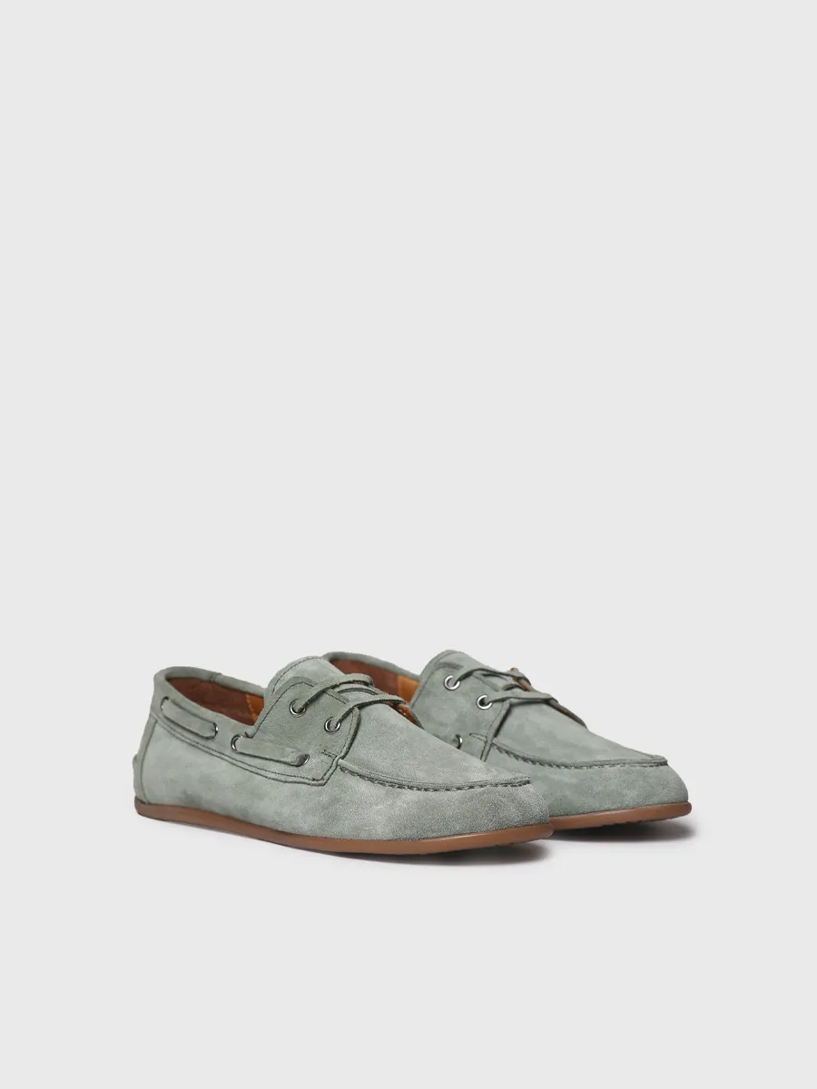 Náuticos de mujer en serraje con cordones de piel | CRIS-SE - Image 2
