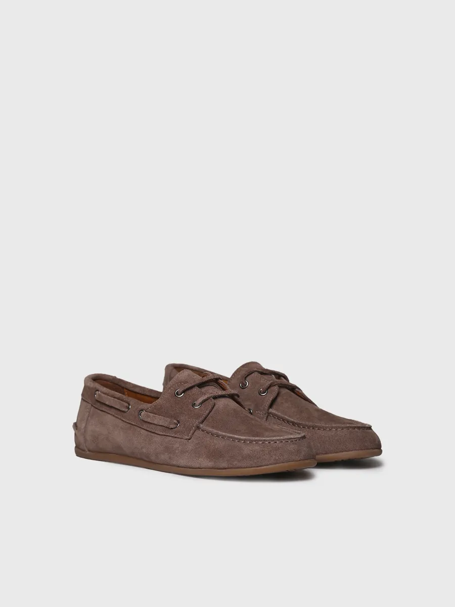 Náuticos de mujer en serraje con cordones de piel | CRIS-SE - Image 3
