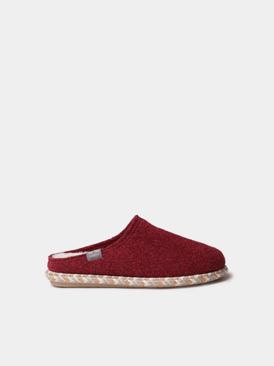 Slippers abiertas para mujer en fieltro | DELI-FP
