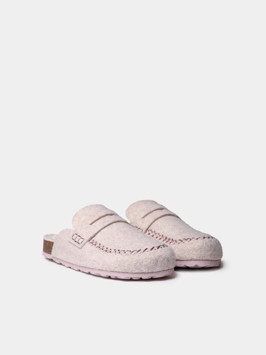 Zueco de fieltro con suela de corcho para mujer  | GANDESA - Image 3