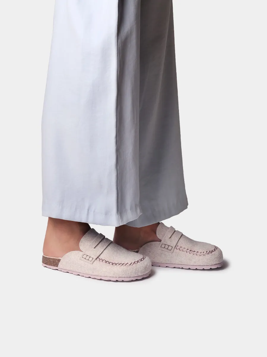 Zueco de fieltro con suela de corcho para mujer  | GANDESA - Image 5