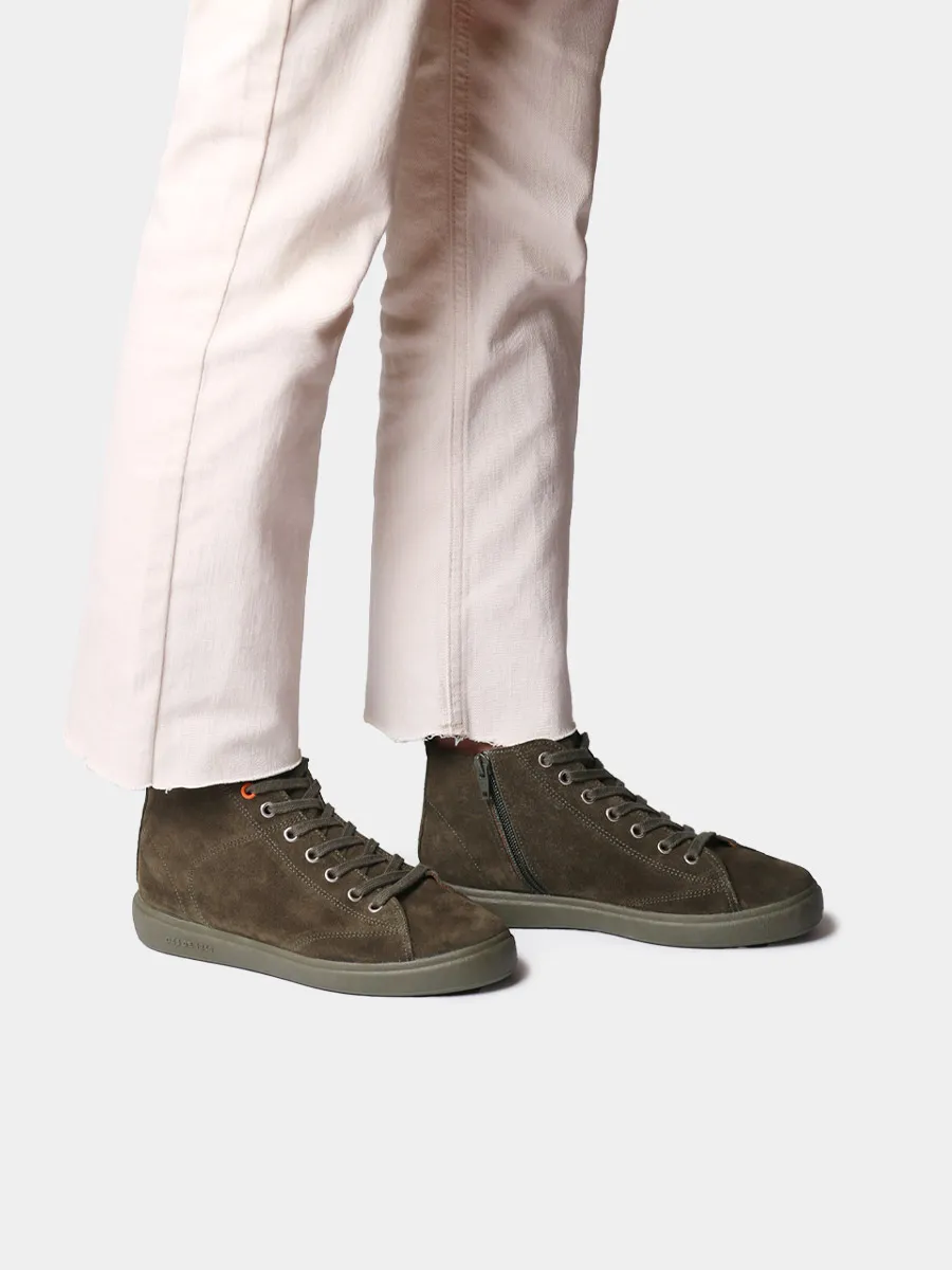 Botín en serraje con cordones para mujer  | GUALBA - Image 4
