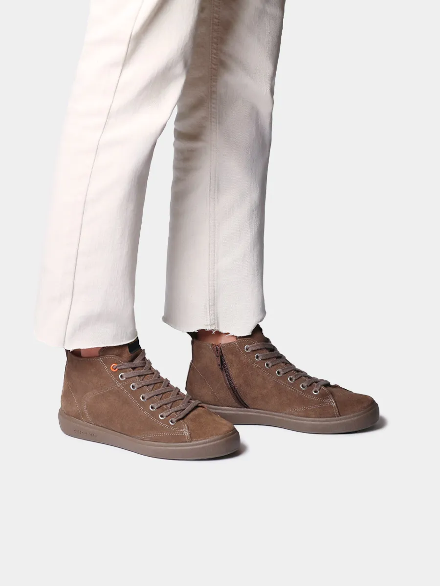 Botín en serraje con cordones para mujer  | GUALBA - Image 4